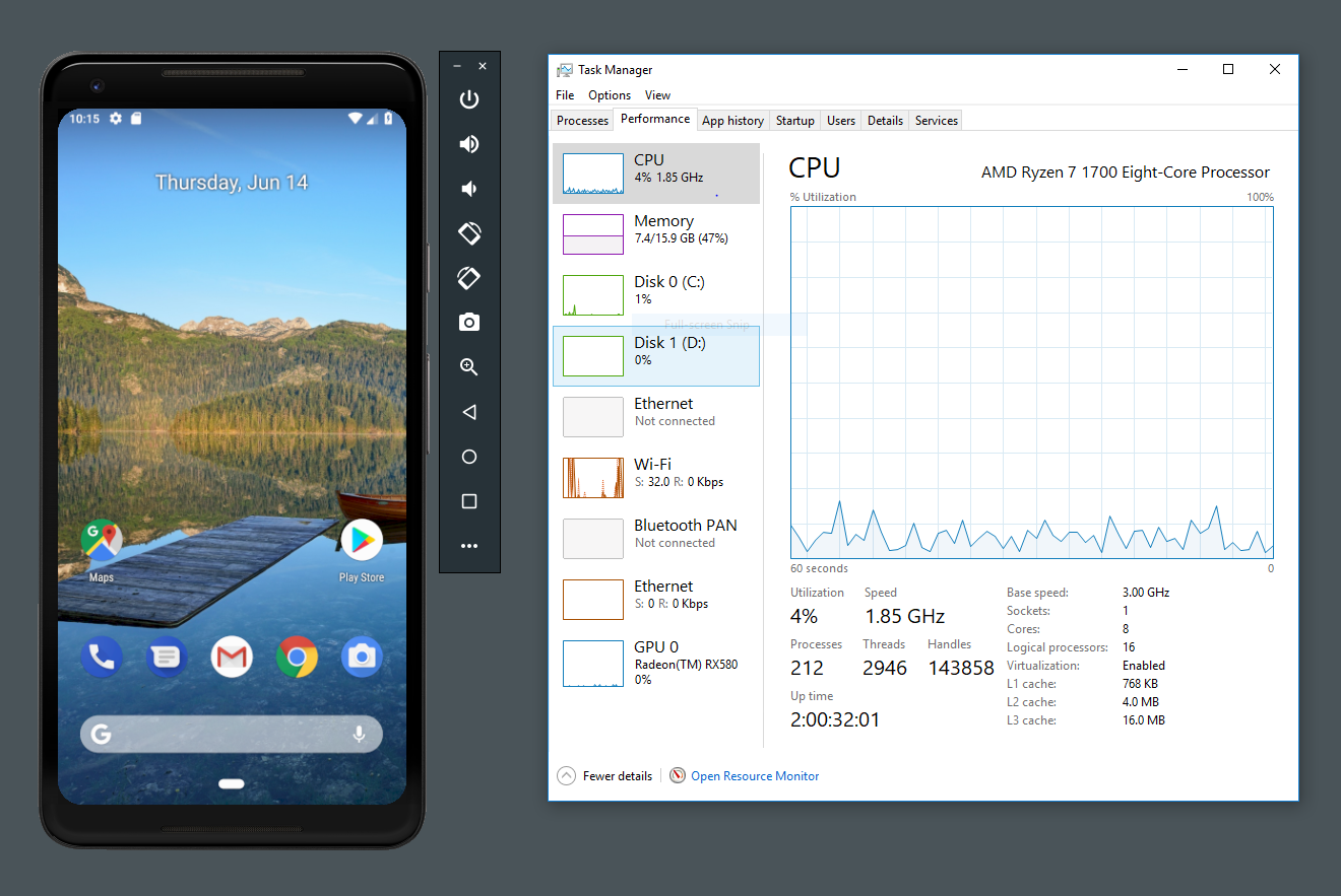 android 8.1 oreo emulator for windows pc download